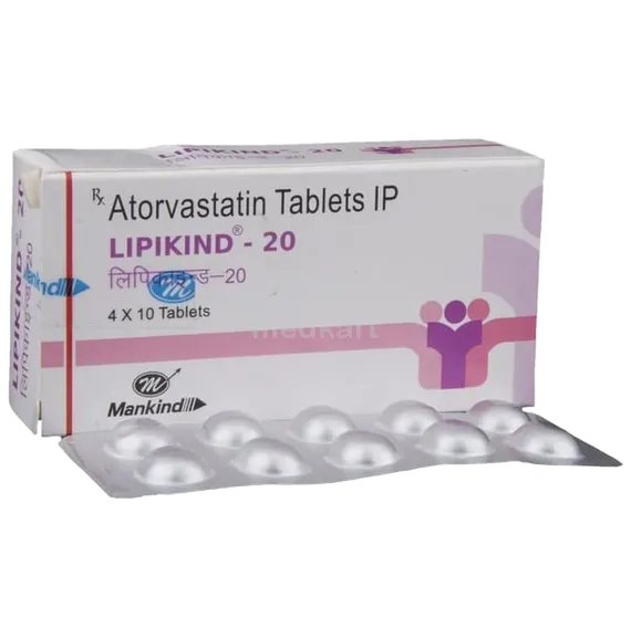 lipikind 20mg tablet 10's